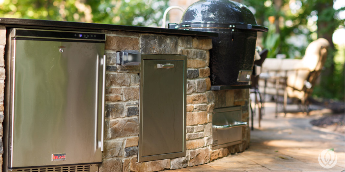 Outdoor Kitchen with Blaze Grill
