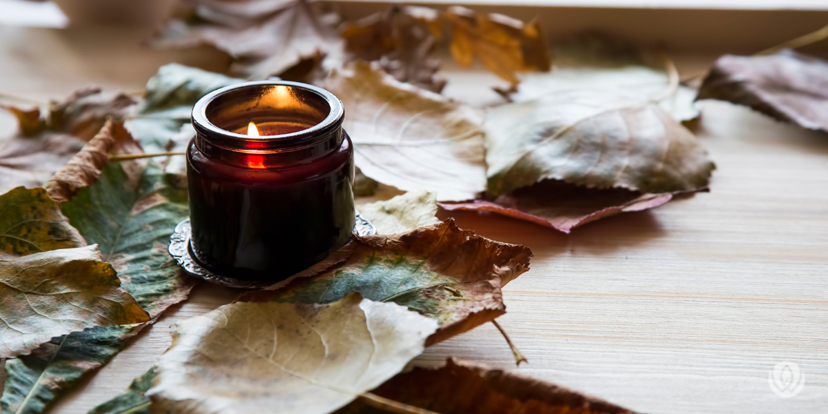 fall candle decor