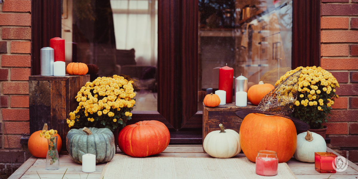 seasonal fall outdoor decor