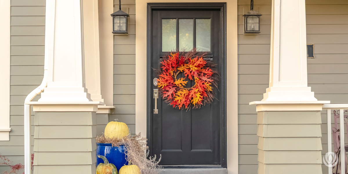 fall porch decor