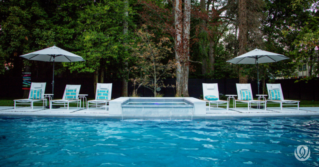 pool waterfall
