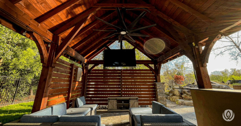 pavillion in back yard