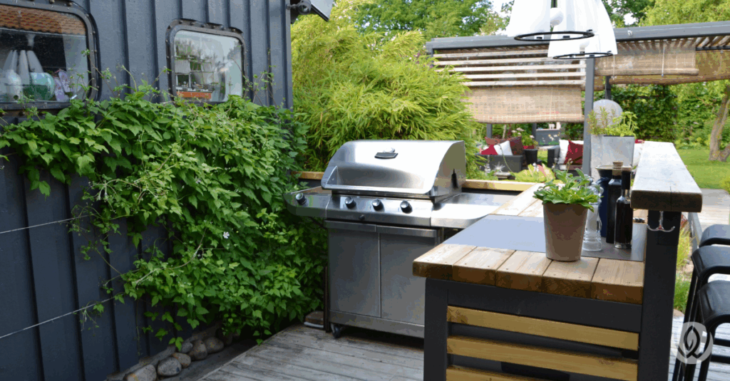 modular outdoor grill station