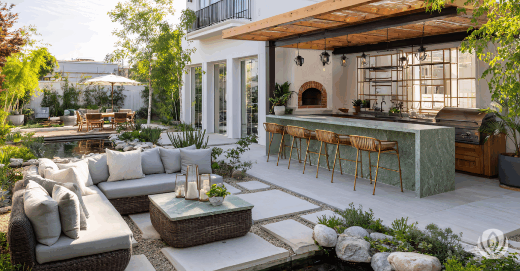 custom outdoor kitchen