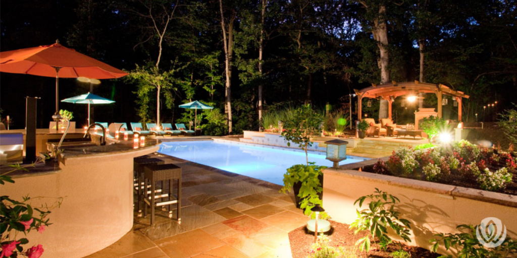 outdoor pool lighting